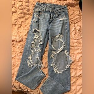 American Eagle Outfitters Distressed Blue Jeans